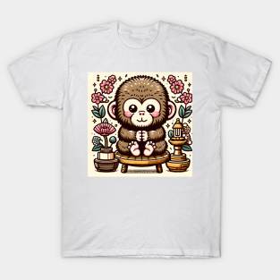 Adorable Ape resting on the chair T-Shirt